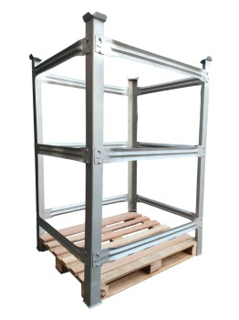 Rack de Metal Empilhável e Desmontável Usados